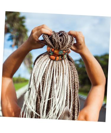 SKISUNO Bendable Ethnic Headband Dreadlocks Hair Tie Dreadlock Hair Accessories Hair Accessories for Braids Dreadlock Hair Rope Hair Band Bohemian Hair Ties Women Accessories - Buy Online on GoSupps.com