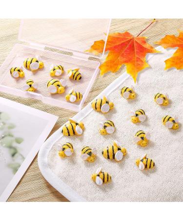 MIKIMIQI 55 Pcs Tiny Resin Bees Decor Set with Storage Box - Bumble Bee Embellishments for DIY Craft, Scrapbooking, Party Decor - 3 Different Sizes - Buy Online on GoSupps.com