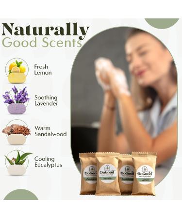 DoGood Foaming Hand Soap Starter Kit Refillable 350 mL Ceramic Dispenser & 4 Scented Tablets Eco-Friendly Zero-Waste Foam Soap (Lavender Lemon Eucalyptus Sandalwood) - Buy Online on GoSupps.com
