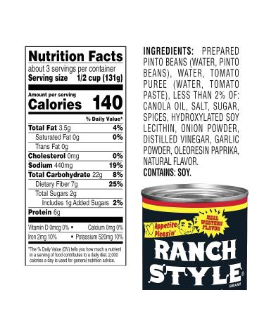 Ranch Style Black Beans  Canned Beans  15 OZ - Buy Online on GoSupps.com