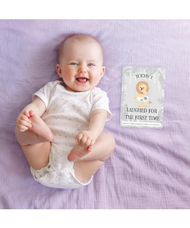 Baby Milestone Cards 57 Keepsake Moments | First Year Memories | Personalise | Unisex | Mum to be Gift | Baby ... - Buy Online on GoSupps.com