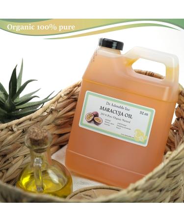 Dr Adorable 32 oz Maracuja Oil - 100% Pure Organic Passionfruit Oil - Cold Pressed Natural Beauty Care - Buy Online on GoSupps.com
