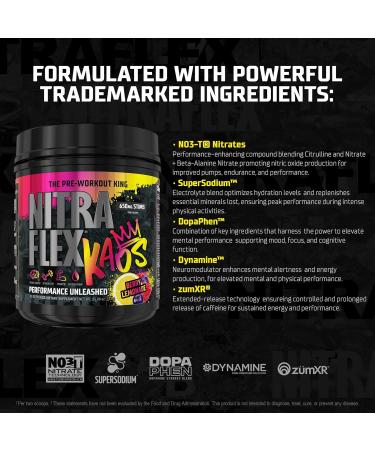 GAT SPORT Nitraflex KAOS Berry Lemonade Pre-Workout Powder  - Buy Online on GoSupps.com