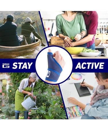 Neo-G Thumb Brace - Adjustable Stabilizer for Thumb Tendonitis Arthritis & Injuries - Left/Right Hand - Class 1 Medical Device - Buy Online on GoSupps.com