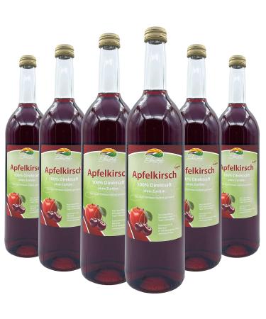Bleichhof apple cherry direct juice - 100% direct juice natural clean and vegan without added sugar 6 -pack (6x 0.72l) fruit mixtures 720 ml (6 Pack)