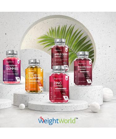 Zinc Gummies 25mg - 90 Vegan Citrate Gummies with Raspberry Flavor - Immunity, Skin & Hair Support - Zinc Supplement for Men & Women - Buy Online on GoSupps.com