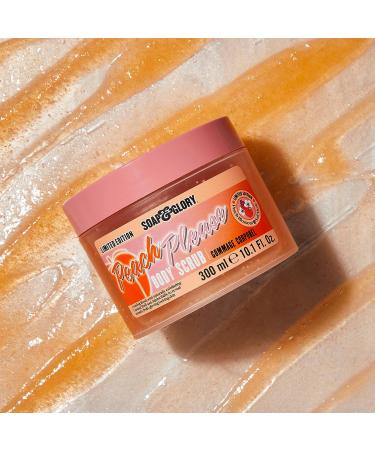 Soap & Glory Peach Please Exfoliating Body Scrub - Vitamin E Coconut & Jojoba Balls Scrub - Japanese Sweet Pea & Peach Blossom Scent - 300ml - Buy Online on GoSupps.com