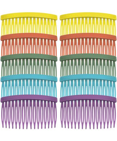 MARY LAVENDER Side Hair Comb for Women Hold Bangs Hair Twist Comb French Twist Hair Pin Clips Hair Accessories Decorative Comb for Women Kids Girls 10pcs