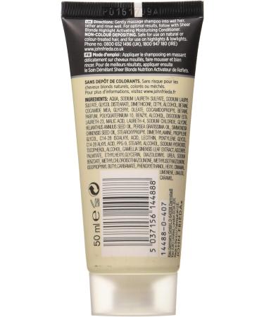  John Frieda John Frieda Moisturising & Moisturising Travel Shampoo for Light Blonde Hair 50ml - Buy Online on GoSupps.com