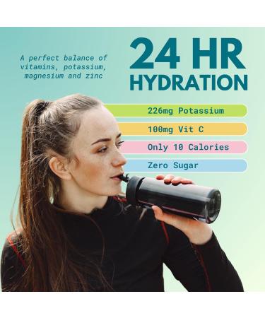 Dr. Formulated Daily Electrolyte Hydration Pack - Sugar-Free Natural Formula with Essential Vitamins & Minerals - Caffeine Free Variety (24 Pack) - International Shipping Available - Buy Online on GoSupps.com