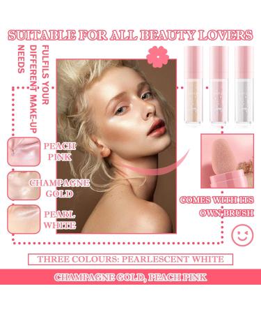 3 Colors Polvo De Hadas Waterproof Long Lasting Highlight Body Glitter Patting Powder Highlighter Makeup Sparkling Glitter Powder for Face Eyes Body and Collarbone - Buy Online on GoSupps.com
