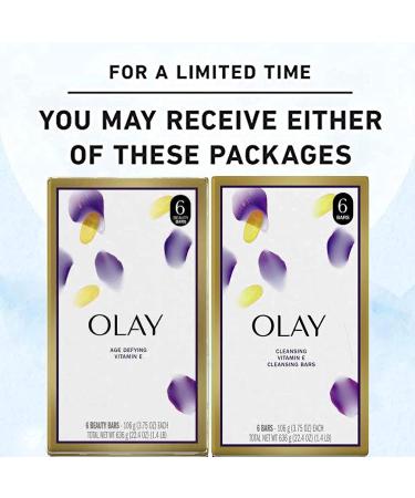 Olay Age Defying Moisturize Outlast Beauty Bar Soap with Vitamin E - 2 Pack, 12 Bars - Buy Online on GoSupps.com