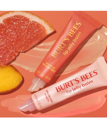 Burt s Bees Mango Grapefruit Lip Jelly Balm With Hyaluronic Acid and Squalane Moisturizer To Instantly Hydrate Lips Lip Gloss With Responsibly Sourced Beeswax Tint-Free Lip Treatment 0.45 oz. - Buy Online on GoSupps.com
