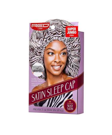 Red By Kiss Silky Satin Super Jumbo Sleep Cap - Zebra Print - Buy Online on GoSupps.com