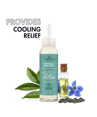 SheaMoisture Scalp Soother Oil Serum for Wig and Weave - Tea Tree & Borage Seed Oil - Paraben-Free Scalp Treatment - 2oz - Buy Online on GoSupps.com