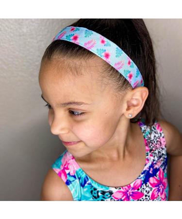 FROG SAC 6-Piece Floral Headbands for Girls - Adjustable Non-Slip Elastic Hair Bands - VSCO Girl Birthday Accessories - Buy Online on GoSupps.com