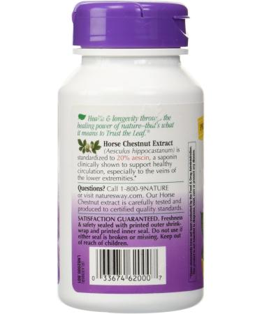 Nature's Way Horse Chestnut 250 mg - 90 Vegan Capsules for Enhanced Circulation - Buy Online on GoSupps.com