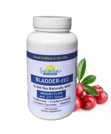 Sunshine Vitamins D-Mannose for UTI Relief - Bladder-EEZ All-Natural Bladder Infection Support for Women - Urinary Tract Infection Health with Immune System Support