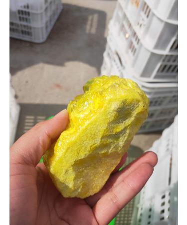 Crystal Rough Gift for Family 500g Yellow Titanium Coating Crystal Cluster Natural Aura Angel Quartz Cluster Stone vug Crystals Lucky Stone Crystal - Buy Online on GoSupps.com