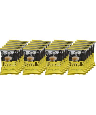 Tyrrell's Lot de Chips Lisses Cheddar Affine/Ciboulette 40 G x 24 - Buy Online on GoSupps.com