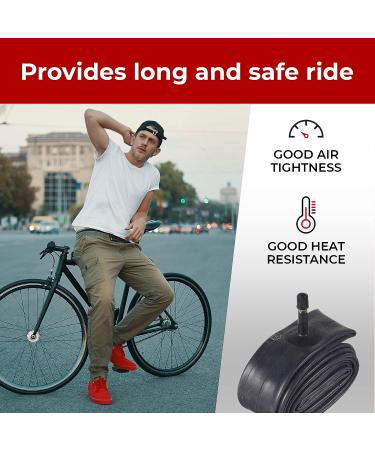 Fincci 700x35c/32c/38c Bike Inner Tubes 48mm - Schrader Valve - Pack of 2 | Cycle/Bicycle Tire Tubes - Buy Online on GoSupps.com