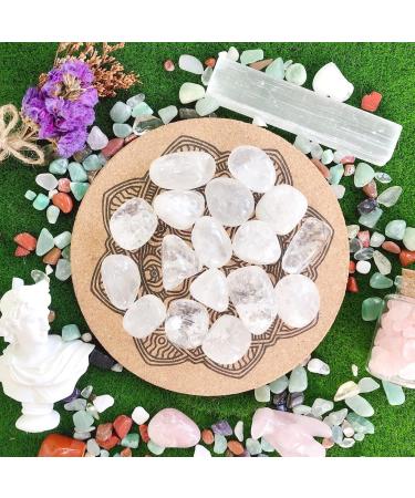 Clear Quartz Crystal Stones 100g - Natural Polished Tumbled Gemstones for Vase Filler & Reiki Energy - Buy Online on GoSupps.com
