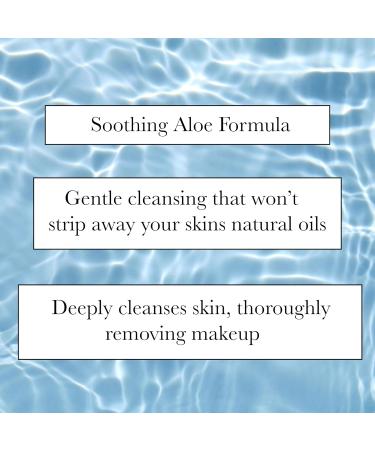 Gel Cleanser Aloe Face Wash - Gentle Daily Cleanser for All Skin Types | Deep Cleansing Sensitive Skin - Buy Online on GoSupps.com