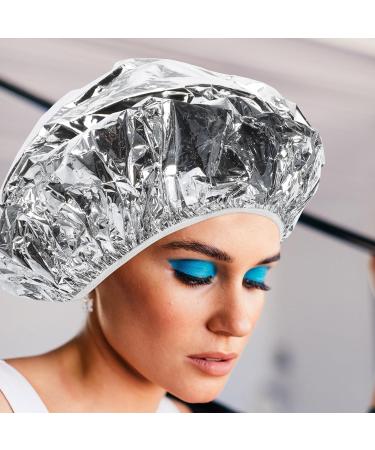 PLAFOPE Lot de 3 Bonnets de Coloration en Papier Aluminium 28 CM lastiques pour Soins Capillaires Profonds en Salon Coiffure Casquette de Conditionnement Cheveux Bonnet d'Huile de - Buy Online on GoSupps.com