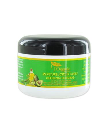 J'Organic Solutions Moisturelicious Curls Defining Pudding (for all hair type with Shea & Avocado Butter & more)