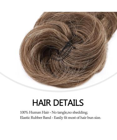 Sego Long Hair Part Real Hair Tie Extensions - Messy Bun & Updos | Voluminous Light Brown Hair (32g) - Buy Online on GoSupps.com