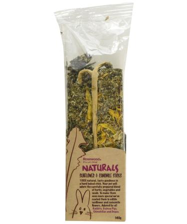 Rosewood Naturals Sunflower & Chamomile Sticks Rabbit Treats & Small Animal Treats 140 g - Buy Online on GoSupps.com