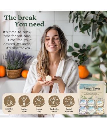 Onsen & Bloom Shower Steamers Aromatherapy - Refreshing Shower Bombs Aromatherapy with Essential Oils Shower Steamers for Women Box of 6 Shower Steamer Each with 2 Shower Tablets Aromatherapy Shower Essentials Collection - Buy Online on GoSupps.com