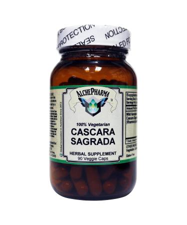 Cascara Sagrada Bark Wild Harvested (Rhamnus purshiana Bark) 400 mg. per Veggie Cap 90 Count (Pack of 1)