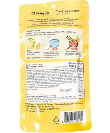 Honor Rice Cake & Sempio Topokki Sauce Bundle Set - Authentic Korean Tteokbokki Snacks (Sweet & Spicy) - 450g Rice Cake + 150g Sauce - Buy Online on GoSupps.com