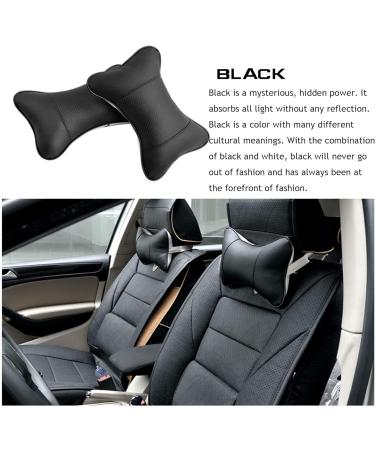 XSQD 2pcs Car Headrest Memory Foam Neck Support Pillows - Comfortable Soft Cushions for Universal Car Seats (Black) - Buy Online on GoSupps.com