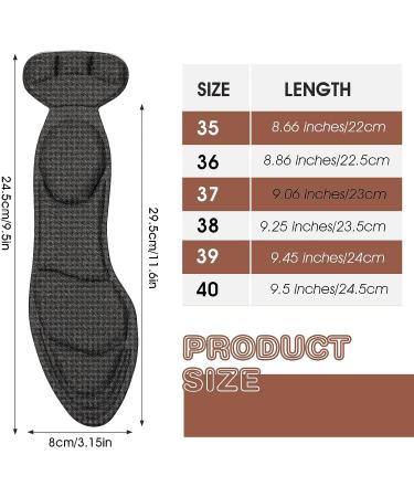 WLLHYF 2 Pair Breathable Sponge Heel Insoles with Grips - Women's High Heel Inserts for Foot Pain Relief - Buy Online on GoSupps.com