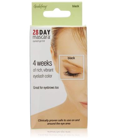 Godefroy 28 Day Mascara Black Permanent Eyelash Tint 25-Application Kit 0.8 ounces Black. (701)