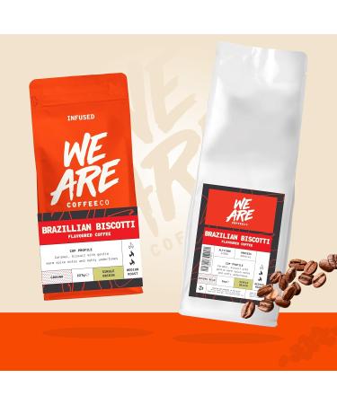 1kg Brazilian Biscotti Flavoured Ground Coffee - Caramel Nuts & Spice Notes - Arabica Medium Roast - Single Origin Omni Grind - Buy Online on GoSupps.com