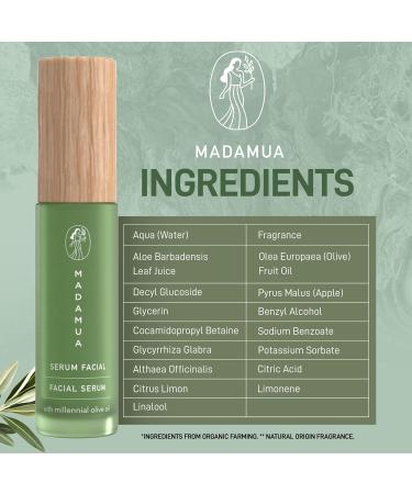 Organic Face Serum for Women - Hydrating Serum for Face with Millennial Olive Oil & Violet Extract | Skin Glow and Facial Hydration - Moisturizing Skincare for Sensitive Skin & All Types - Buy Online on GoSupps.com