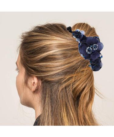 LALAFINA 1Pc Banana Hair Clip Fish Shape Claw Clips French Banana Hair Clip Flower Hair Claw Clip Ponytail Holder for Women Girls Blue - Buy Online on GoSupps.com