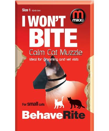Mikki Cat Calming Muzzle Size 1 - Comfortable Adjustable & Effective for Stress Relief | International Shipping Available - Buy Online on GoSupps.com