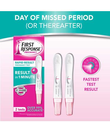 First Response Rapid Result Pregnancy Test 2 Pack - Fast & Accurate Detection - Buy Online on GoSupps.com