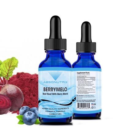 Absonutrix BerryMelo 390 mg 4 FL OZ Liquid 302 Servings Made in USA Plant-Based Ingredients Aloe Vera Liquid Bitter Melon Extract Gluten-Free Non-GMO