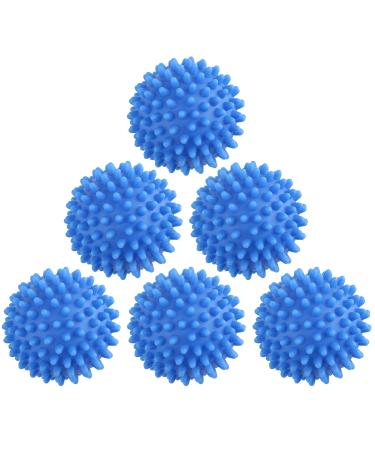 Adkyop Dryer Balls Laundry Reusable Dryer Balls Anti Static Dryer Drying Balls for Laundry Clothes Fabrics Reduce Wrinkles 2.5 in (Set of 6)