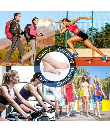 4 Pairs Gel Heel Protectors for Plantar Fasciitis & Heel Pain Relief - Breathable Cushion Sleeves for Cracked Heels (White & Black) - Buy Online on GoSupps.com