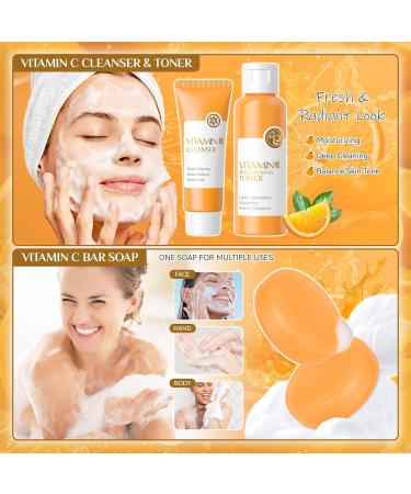 28 Pcs Valentine's Day Vitamin C Skin Care Set Skincare for Girls 10-12 Complete Skincare Routine for Deep Clean Soft and Hydrated Skin Ideal Gift for Teen Girls 28Pcs Vitamin C - Buy Online on GoSupps.com