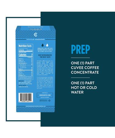 Cuve Coffee Cold Brew Concentrate 36 oz - 12 Servings | Unsweetened Black Concentrated Coffee | Boxed Cold Brew on Tap | Direct Trade & Ethically Sourced - Buy Online on GoSupps.com