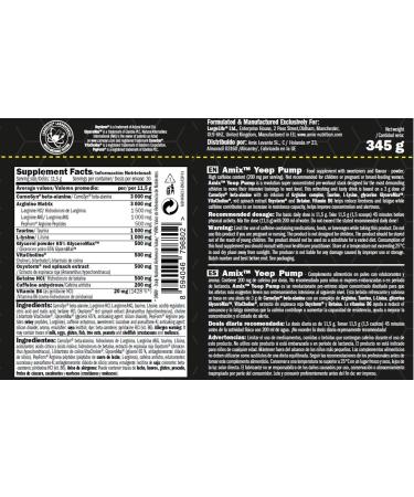 Amix Black Line YEEP PUMP COFFEE 345 g PreEntreno lime flavor - Buy Online on GoSupps.com