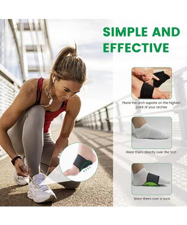3 Pairs Arch Support Brace Compression Sleeves for Plantar Fasciitis Relief - Universal Size for Men and Women - Buy Online on GoSupps.com