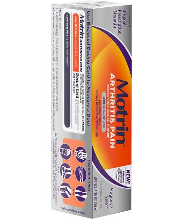 Motrin Arthritis Pain Relief Diclofenac Sodium Topical Gel 1% - Anti-Inflammatory Cream for Arthritis Pain in Hands, Wrists, Elbows, Knees, Feet & Ankles - 1.76 Oz Pack of 1 - Buy Online on GoSupps.com